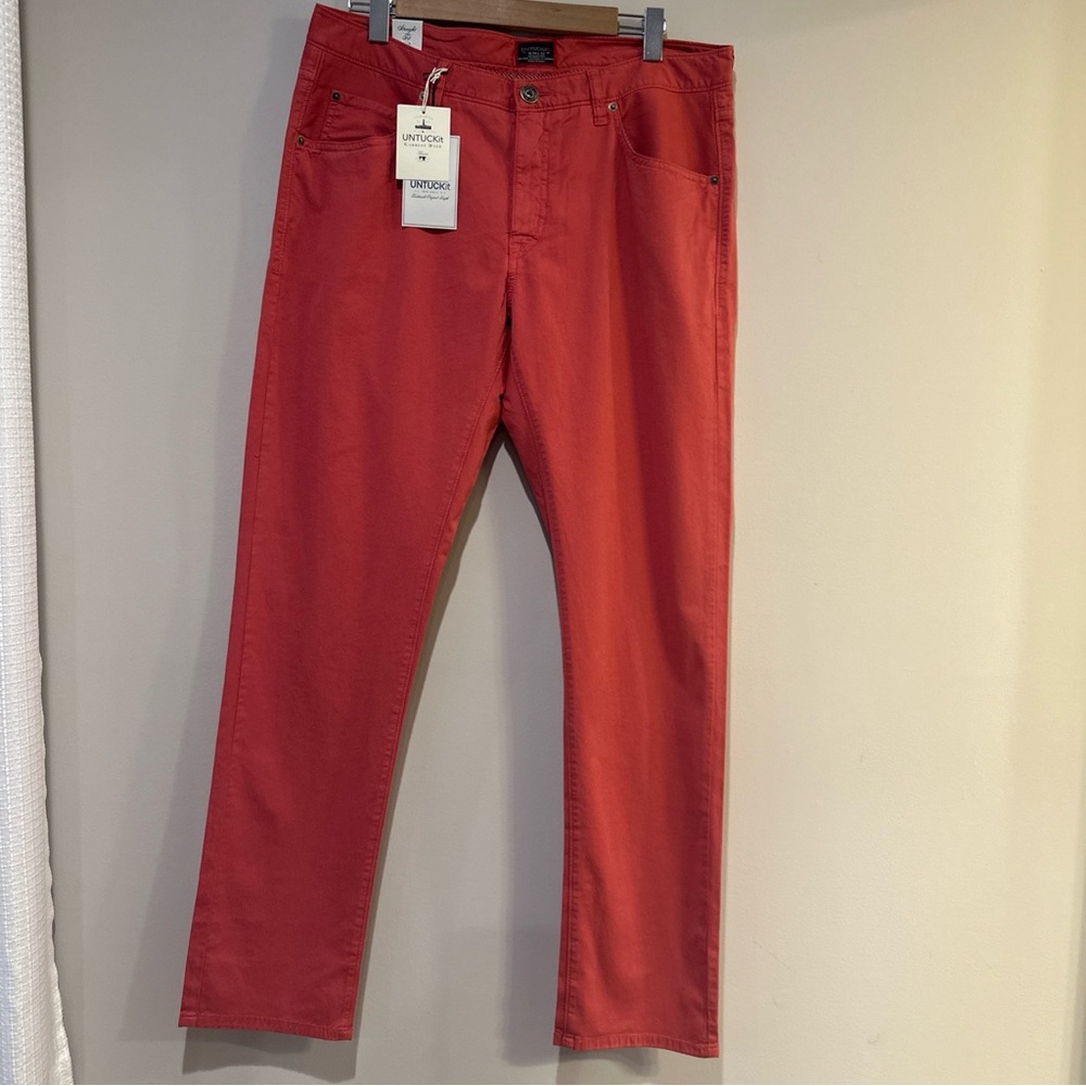 Untuckit men’s Red Jeans NWT 34x32